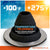 #2 Roofjack Round EPDM Pipe Flashing Boot for Metal Roof, Black
