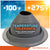Gray Metal roof boot temperature tolerant with temperature range labels on a colorful background