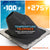Temperature tolerance metal roof boot with temperature range graphics and Fasteners Plus branding.