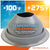 Gray temperature tolerance Metal roof boot with temperature range display on a colorful background