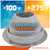 Temperature tolerance Metal roof boot with temperature range displayed on a colorful background
