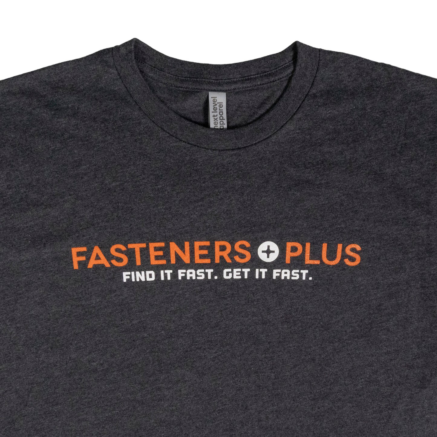 Fasteners Plus T-Shirt - Charcoal, 2 Color Print, 2XL