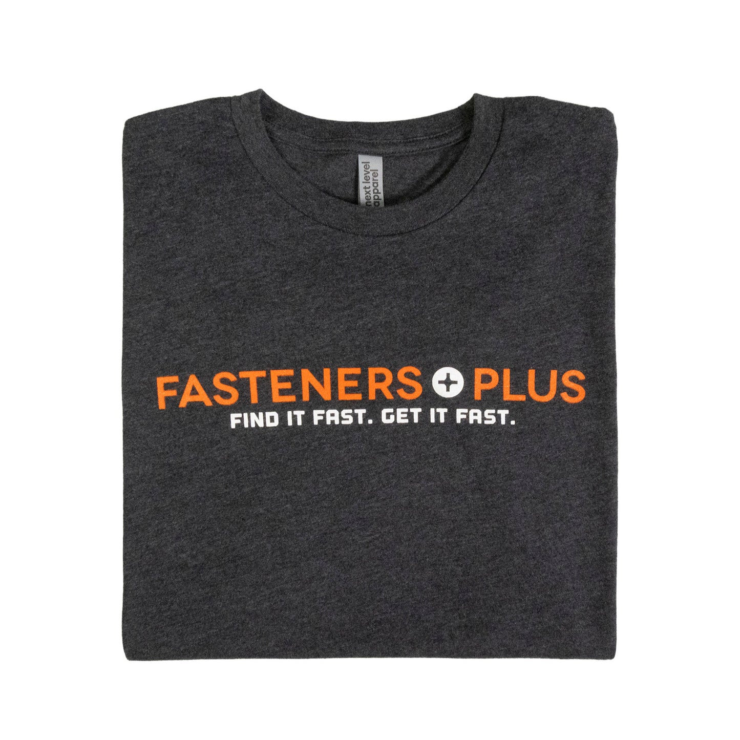 Fasteners Plus T-Shirt - Charcoal, 2 Color Print, 4XL