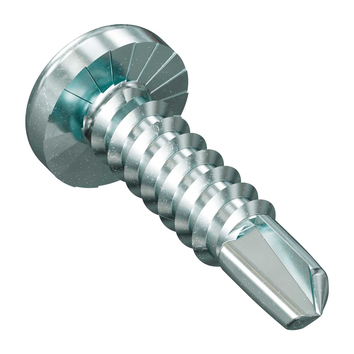#10/#12 x 3/4" Quik Drive FPHSD34S1016 Flat Pan Head Framing-To-CFS Collated Screws, Zinc, Pkg 2500