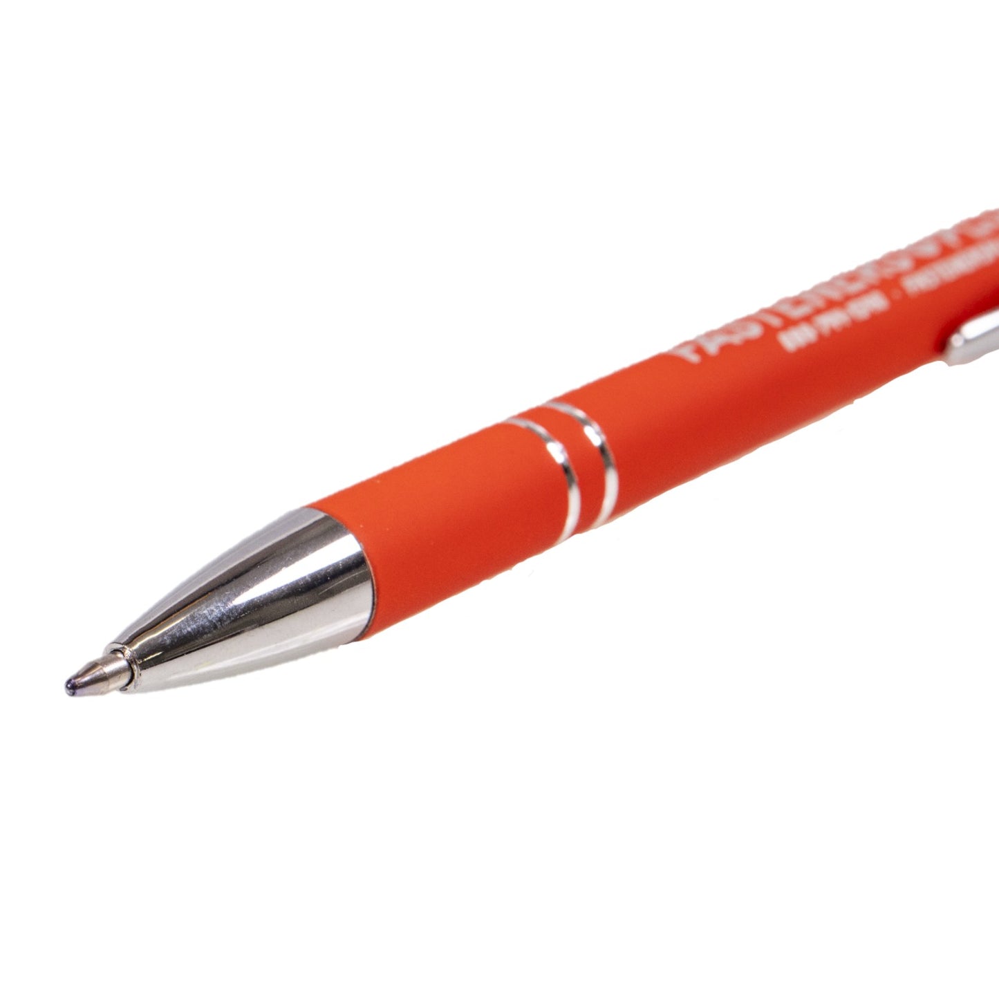 Fasteners Plus Stylus Pen - Orange w/White Imprint