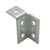 5-Hole Corner Channel Connection Right-Hand - Electro-Galvanized