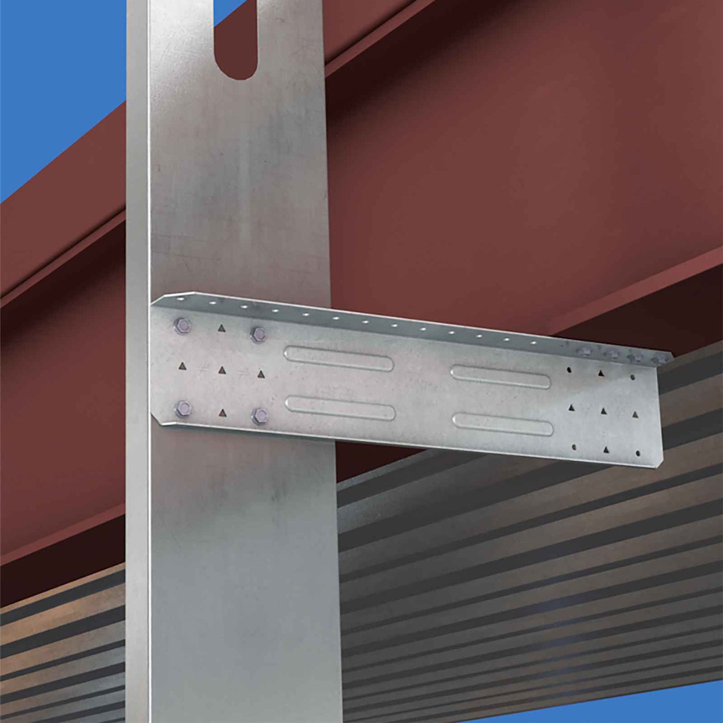 Simpson FSB3.518-R25 Bypass Framing Fixed-Clip Strut Connector Installation