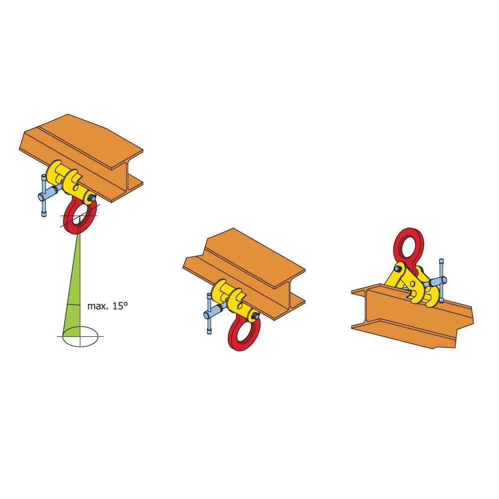 Terrier FSV 2 Ton Screw Beam Lifting Clamp - 851500