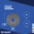 Fender washer with specifications on a blue background