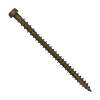 #10 x 2-3/4" Simpson Strong-Tie DCU T20 Cap Head Composite Deck Screw - Quik Guard Coating, Brown 01, Pkg. 1,750