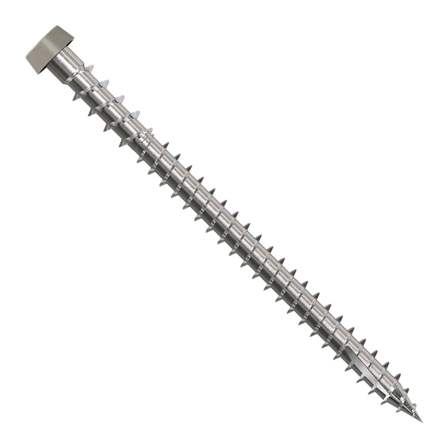 #10 x 2-3/4" Simpson Strong-Tie DCU Collated T20 Cap Head Composite Deck Screw - 316 Stainless Steel, Gray, Pkg. 1,000