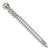 Metal screw on a white background