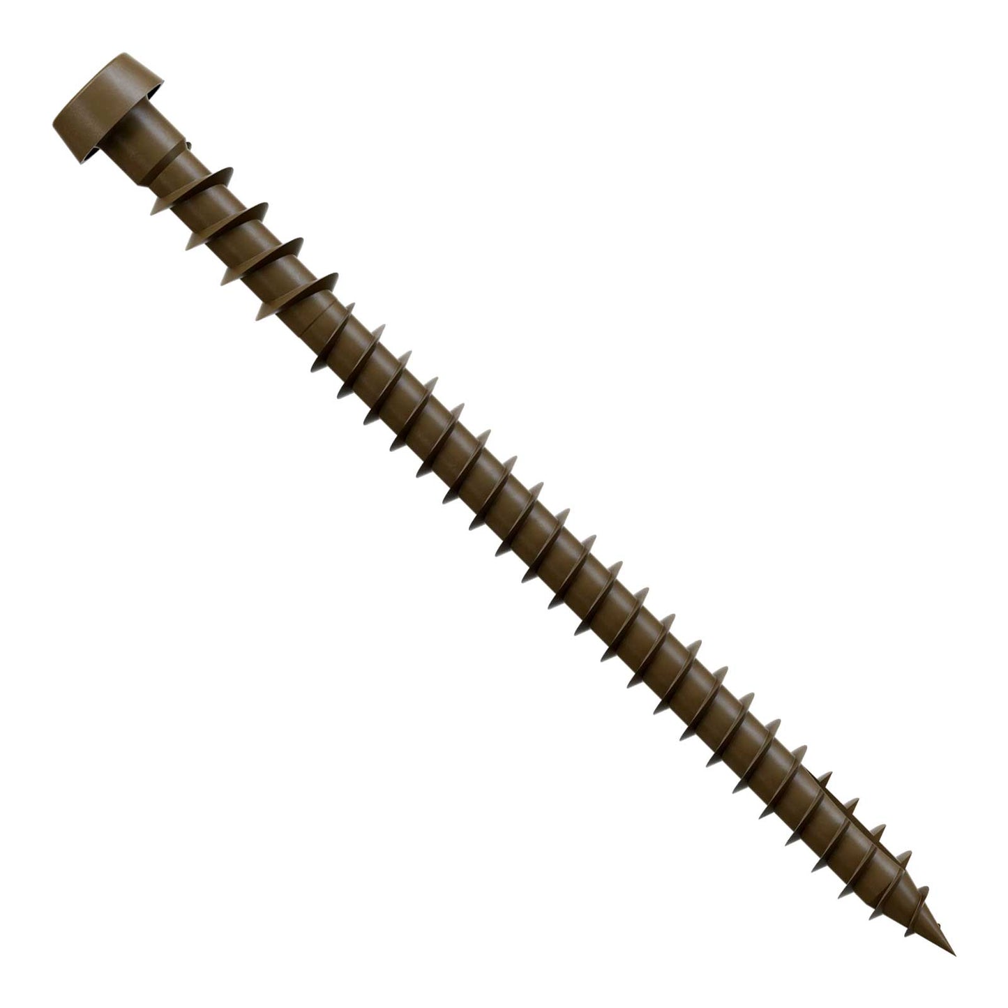 #10 x 2-3/4" Simpson Strong-Tie Quik Drive DCU Collated Composite Decking Screws - 305 Stainless Steel, Brown 01, Pkg. 1,000