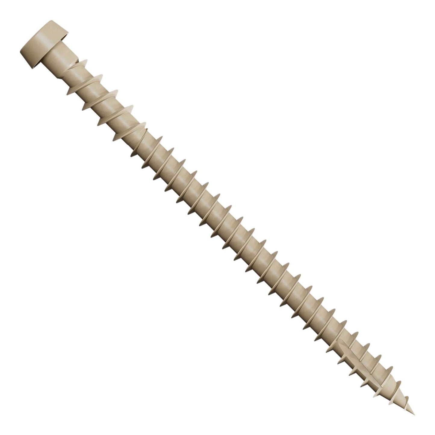 #10 x 2-3/4" Simpson Strong-Tie Quik Drive DCU Collated Composite Decking Screws - 305 Stainless Steel, Tan 02, Pkg. 1,000