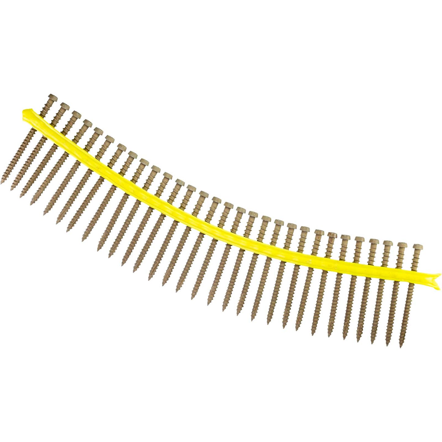 #10 x 2-3/4" Simpson Strong-Tie Quik Drive DCU Collated Composite Decking Screws - 305 Stainless Steel, Tan, Pkg. 1,000