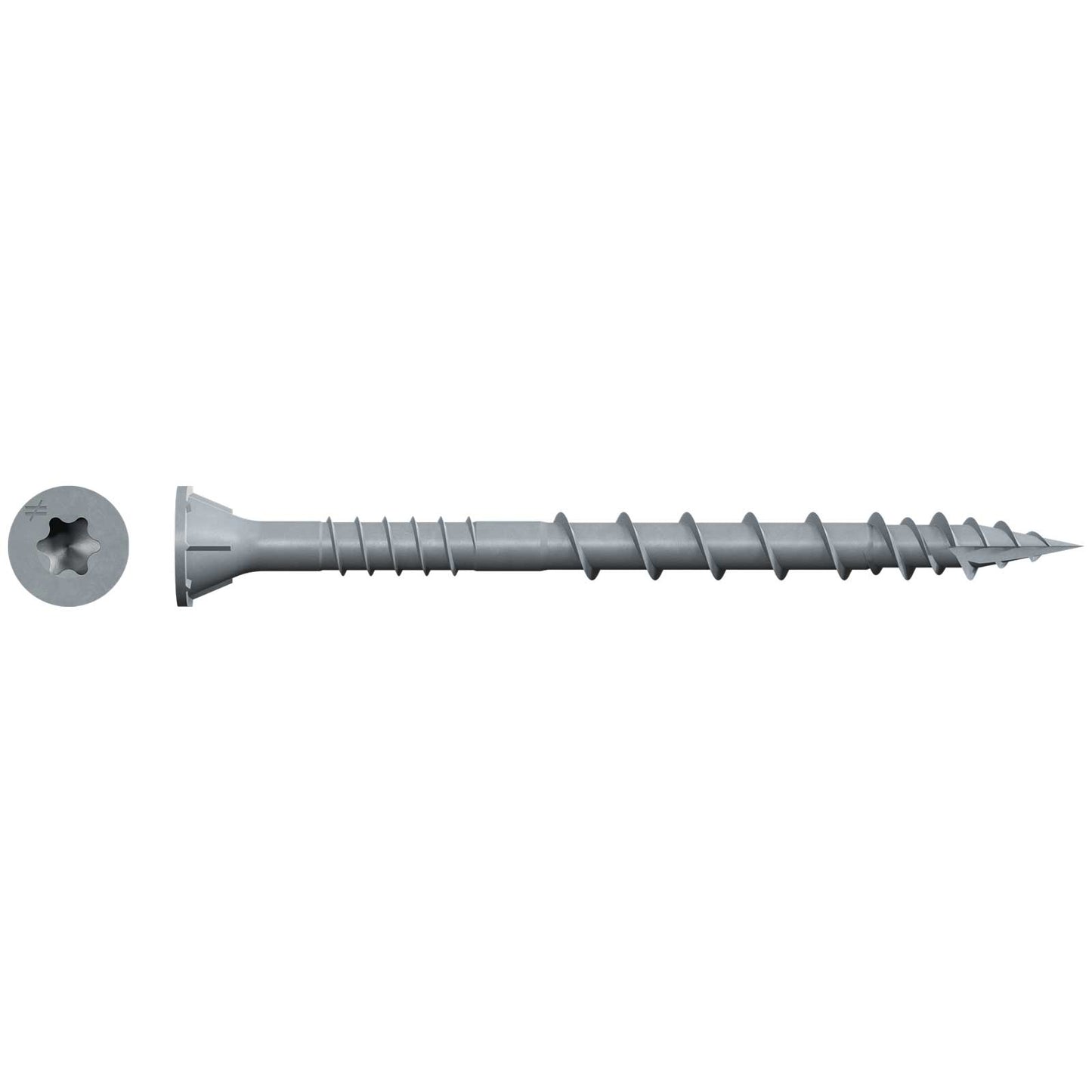 #10 x 3" Quik Drive DSV Gray Wood Collated Screw, Pkg 1000