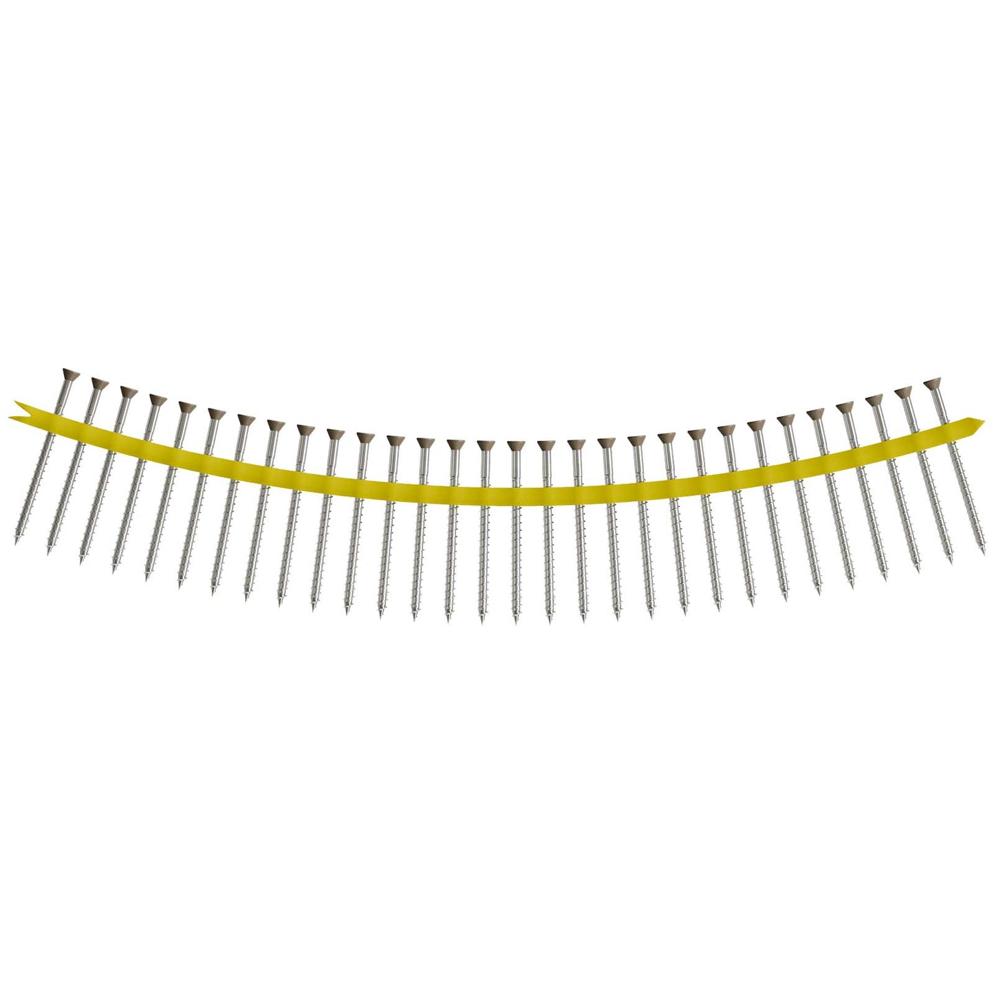collated trim head screws - brown 05