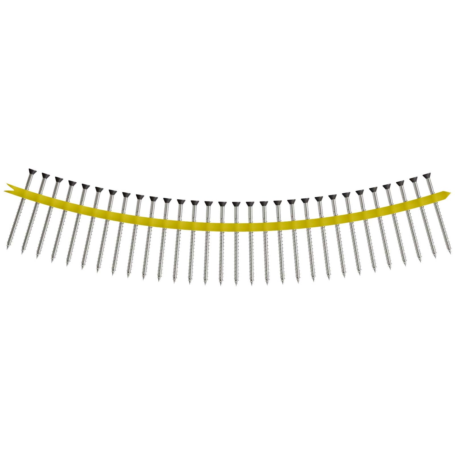 #7 x 2-1/2" Simpson Strong-Tie Quik Drive Collated Trim Head Deck Screw - 305 Stainless Steel, Gray 04, Pkg. 1,000