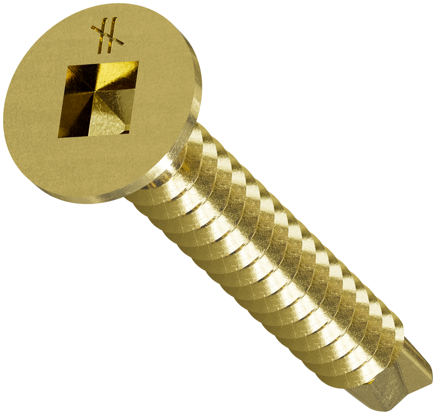 #8 x 1-1/4" Quik Drive FHSD Self-Drilling Wood-To-CFS Collated Screws, Yellow Zinc, Pkg 2500