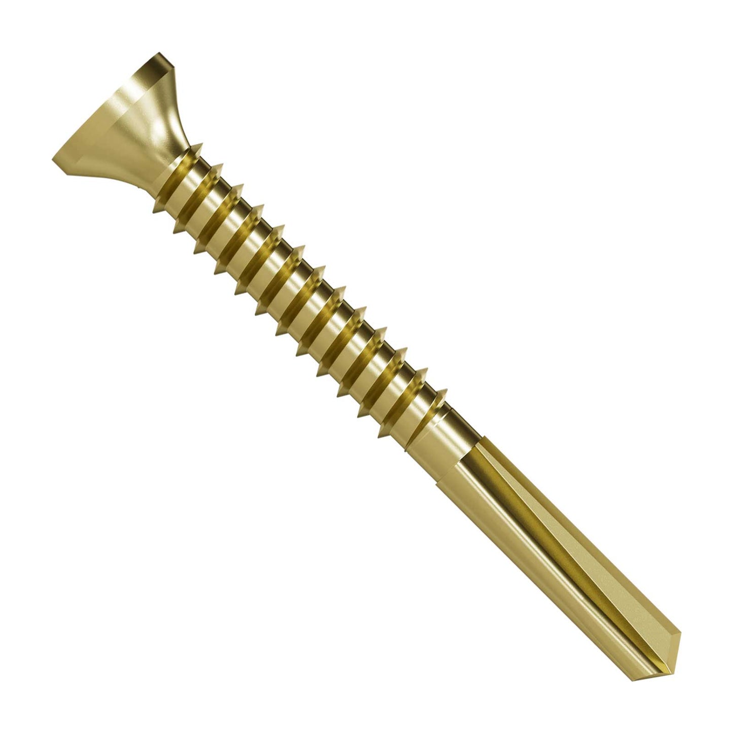 #10 x 1-3/4" Strong-Drive PPHD Sheathing-To-CFS Screw, Yellow-Zinc Coated - Pkg 4000