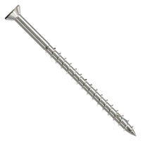 Metal screw on a white background