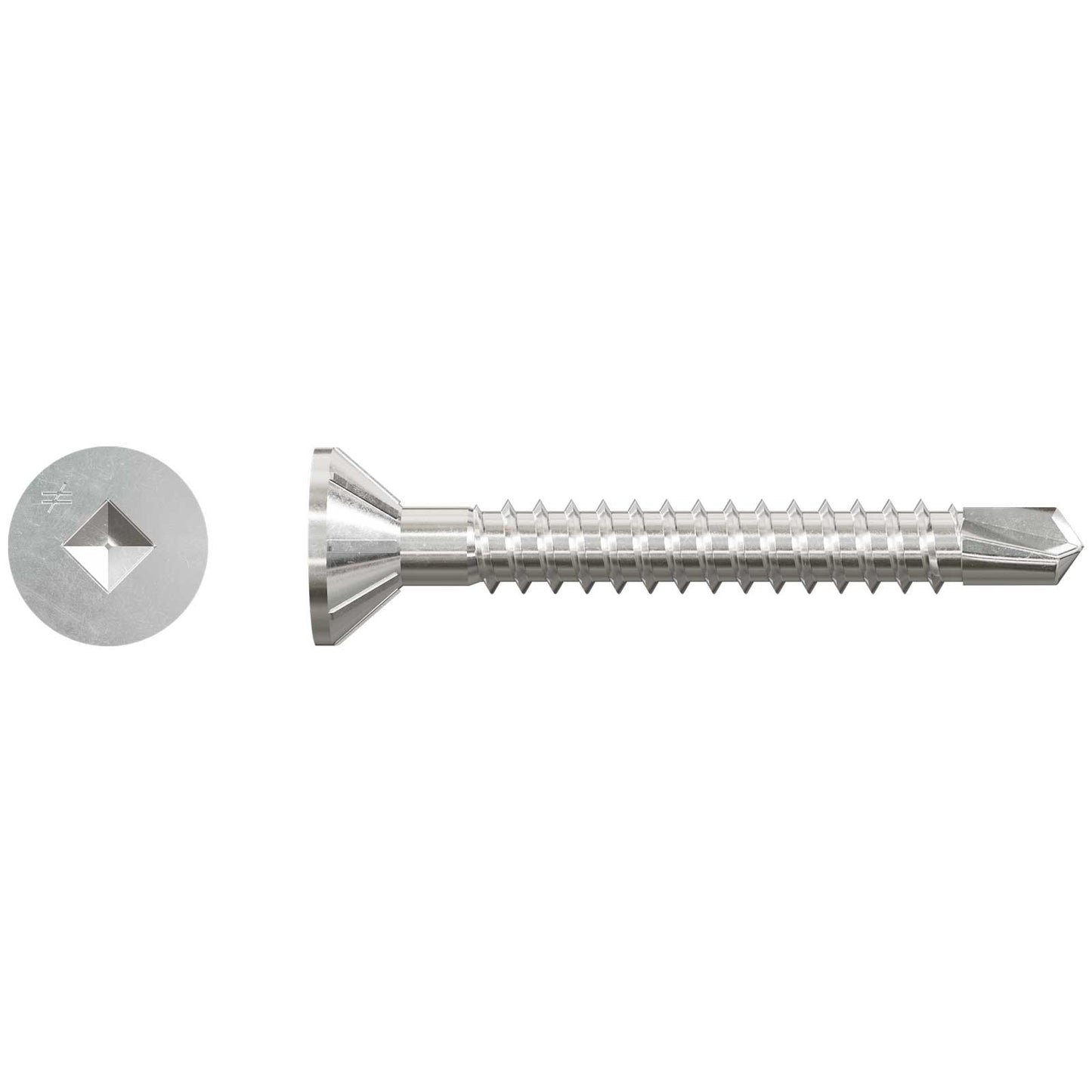 #10 x 1-1/2" Quik Drive FHSD Self-Drilling Wood-To-CFS Collated Screws, 410 Stainless Steel, Pkg 1000
