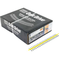 #10 x 1-1/2" Quik Drive FHSD Self-Drilling Wood-To-CFS Collated Screws, 410 Stainless Steel, Pkg 1000