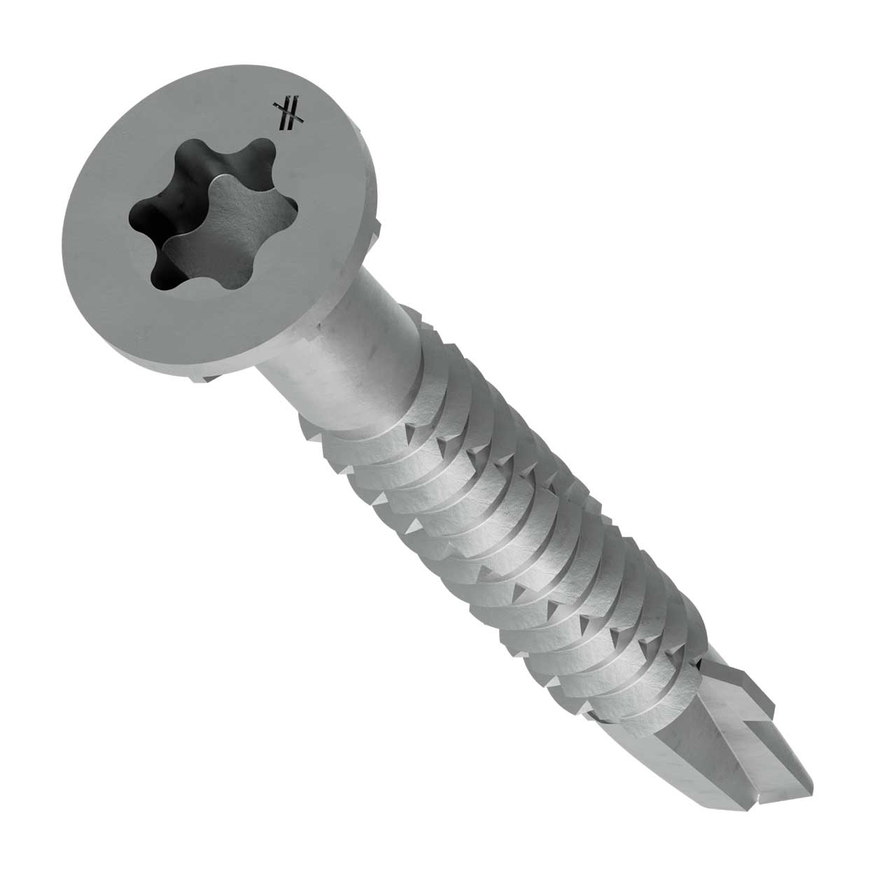 #12 x 1-3/4" Quik Drive TB Self-Drilling Wood-To-Steel Collated Screws, N2000 Galvanized, Pkg 1000