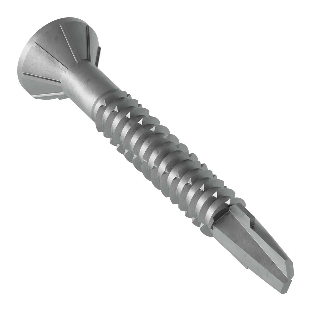 #12 x 1-3/4" Quik Drive TB Self-Drilling Wood-To-Steel Collated Screws, N2000 Galvanized, Pkg 1000