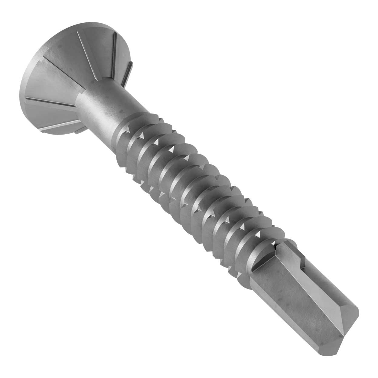 #14 x 1-3/4" Quik Drive TB Self-Drilling Wood-To-Steel Collated Screws, N2000 Galvanized, Pkg 1000
