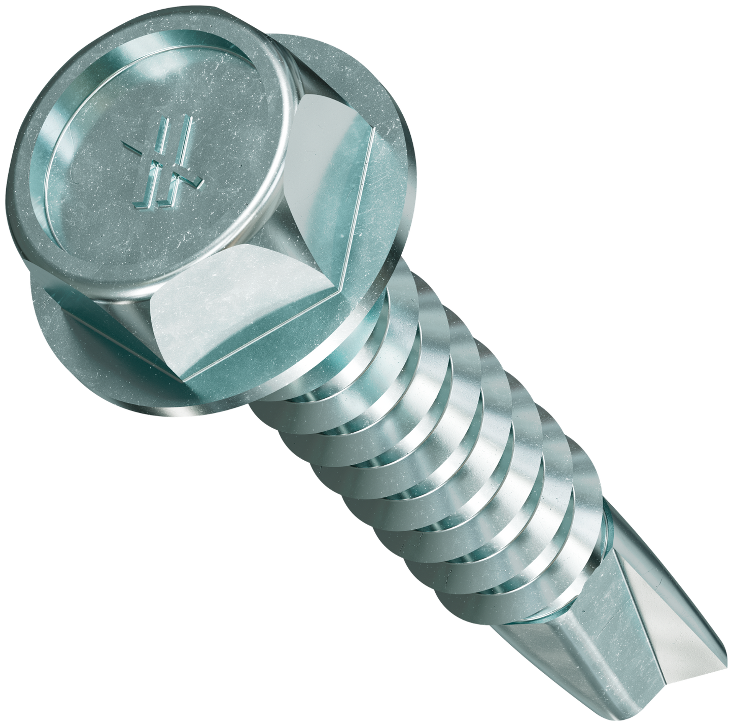 #10 x 1" Quik Drive Self-Drilling X Metal Collated Screws, Zinc, Pkg 1500