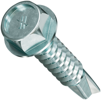 #10 x 1" Quik Drive Self-Drilling X Metal Collated Screws, Zinc, Pkg 1500