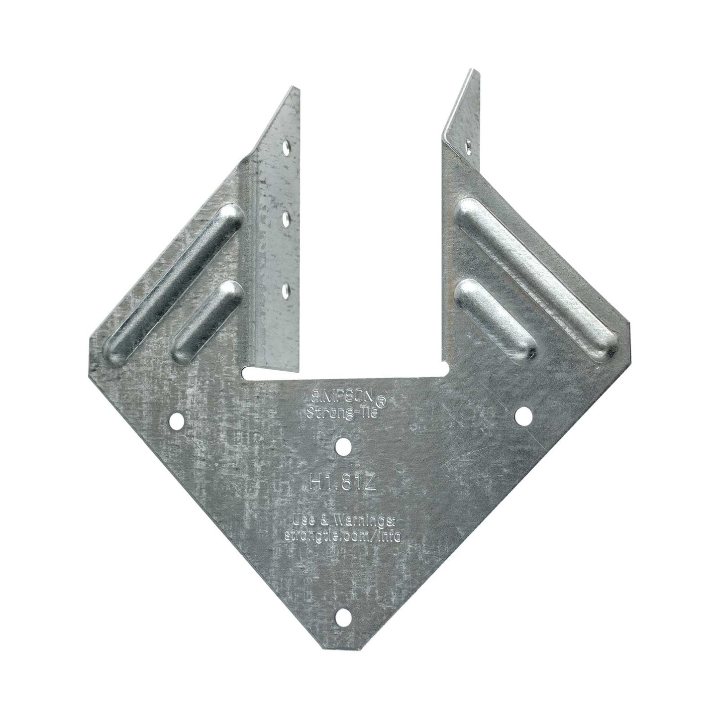 Simpson H1.81Z Hurricane Tie For Engineered Lumber - Zmax Finish
