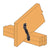 Simpson Strong-Tie H2.5APC 18 Gauge Ornamental Hurricane Tie - Black Powder Coat, ZMAX Installation illustration