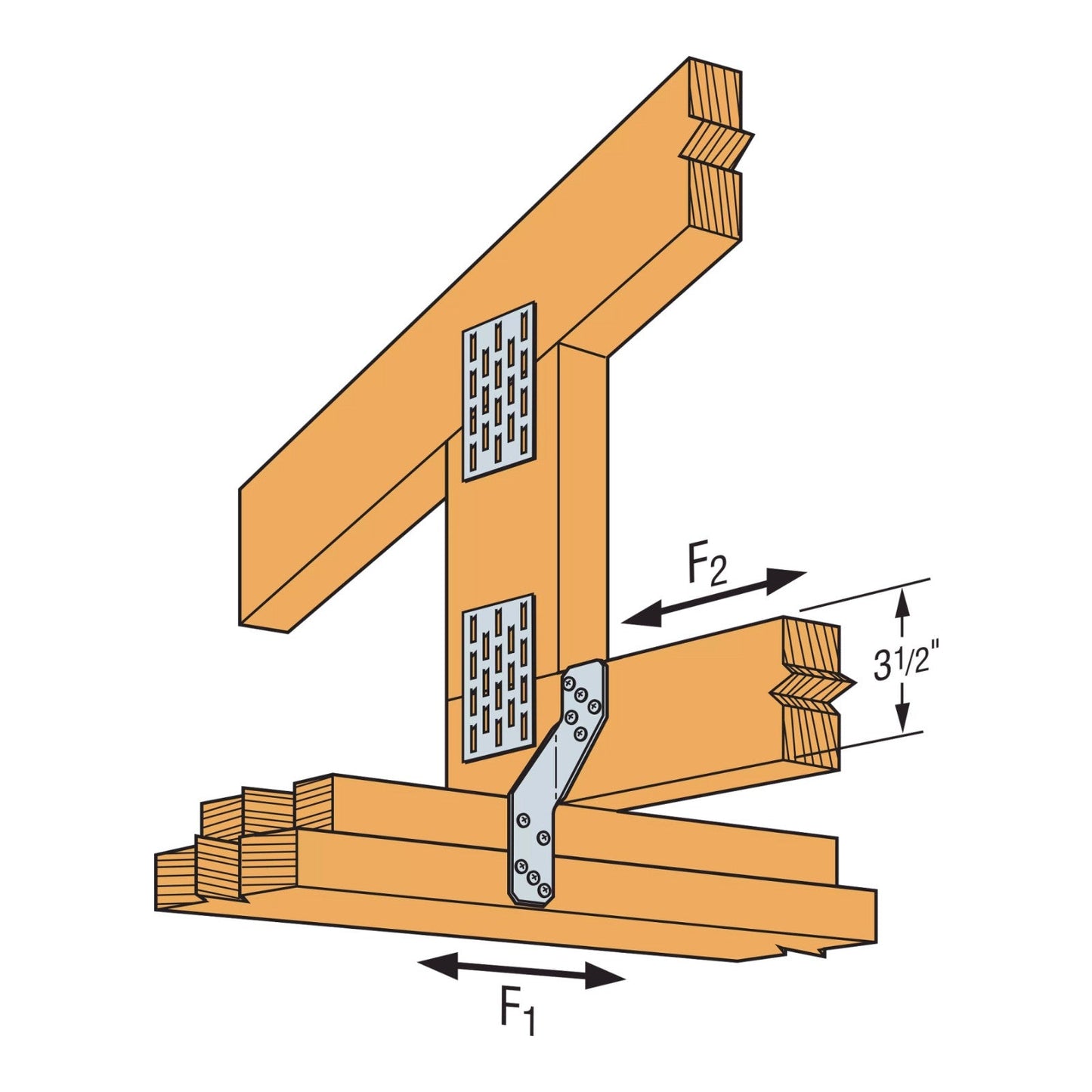 Simpson H Hurricane Tie installation