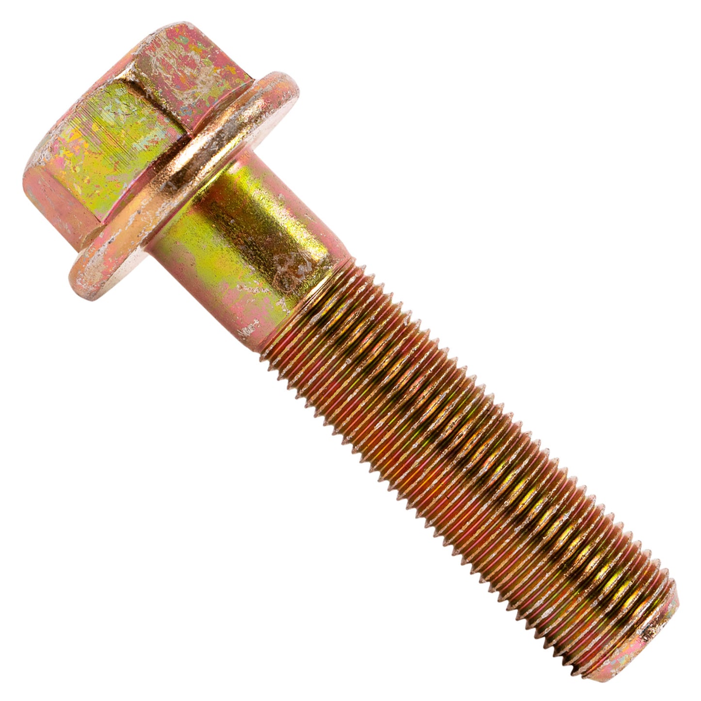 5/8"-18 x 2-3/4" Conquest Grade 8 Non-Serrated Fine Thread Flange Bolt - Zinc Yellow