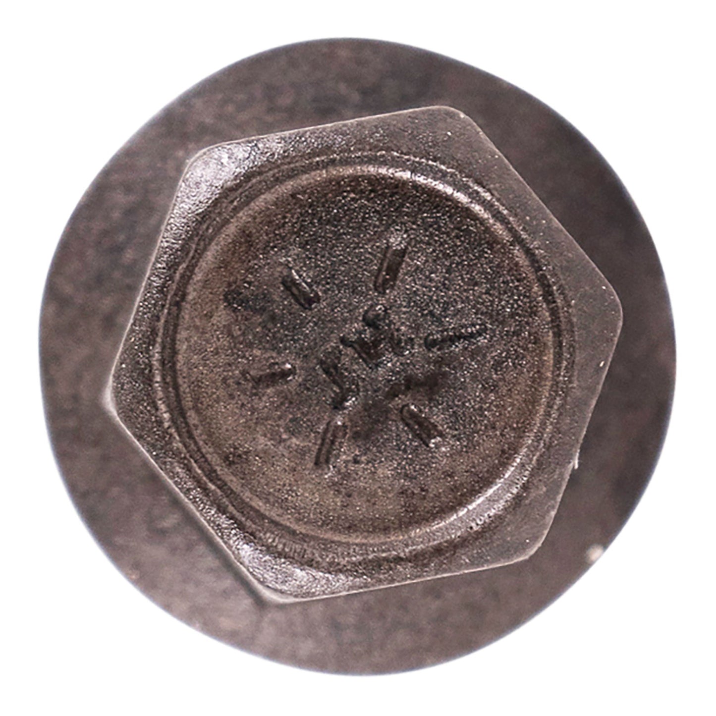 1/4"-20 x 1" Conquest Grade 8 Indented Flange Bolt - Black Phosphate & Oil