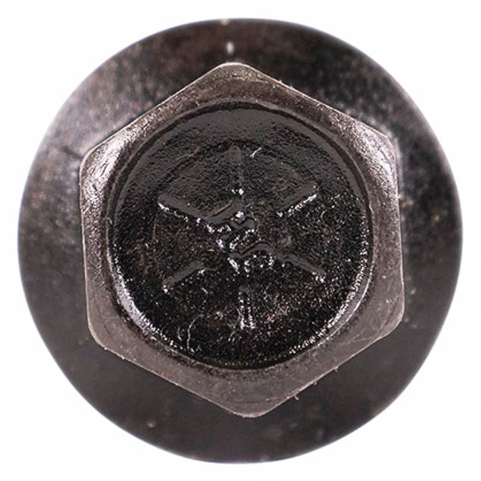 1/4"-20 x 2-1/2" Conquest Grade 8 Indented Flange Bolt - Black Phosphate & Oil