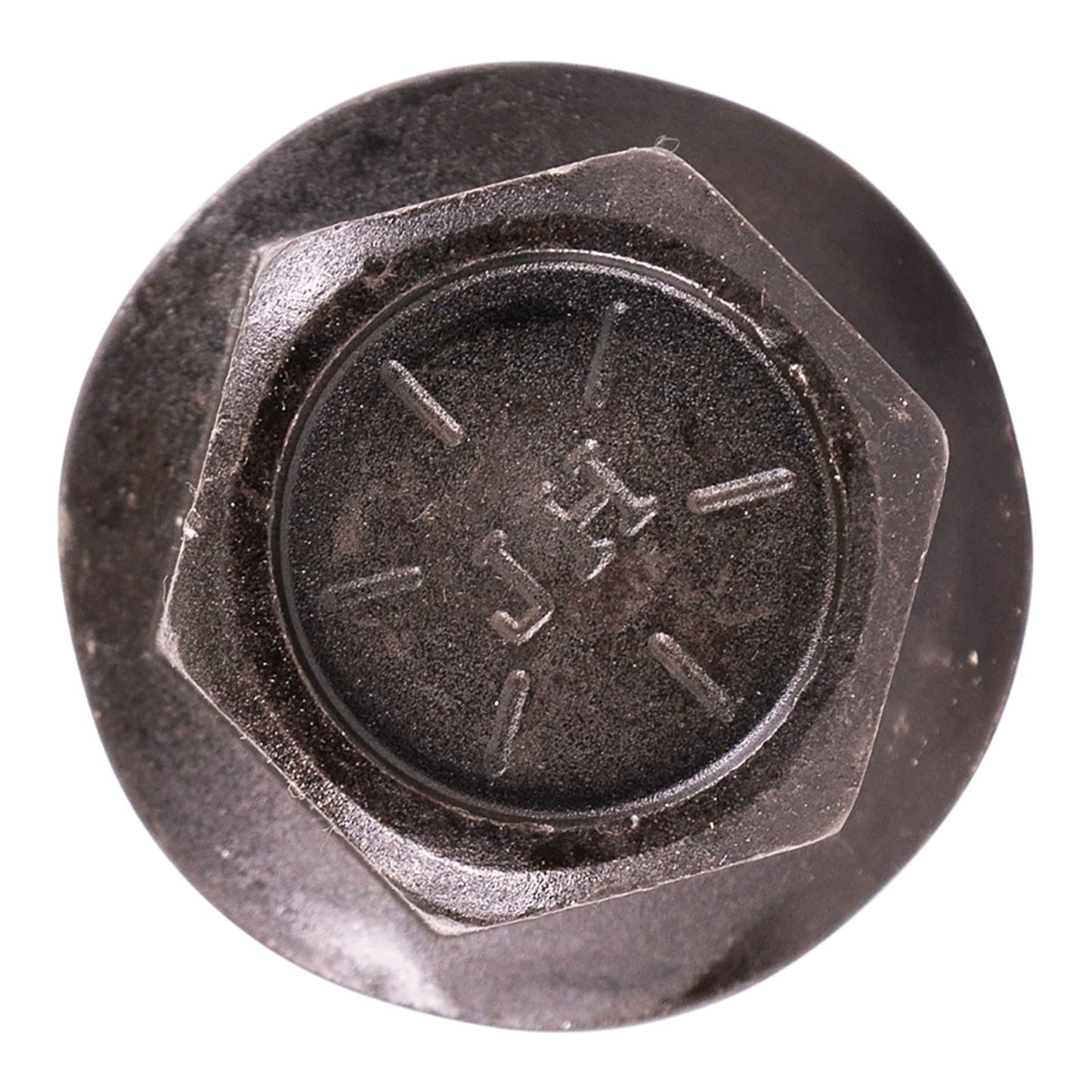3/4"-10 x 2-1/4" Conquest Grade 8 Indented Flange Bolt - Black Phosphate & Oil