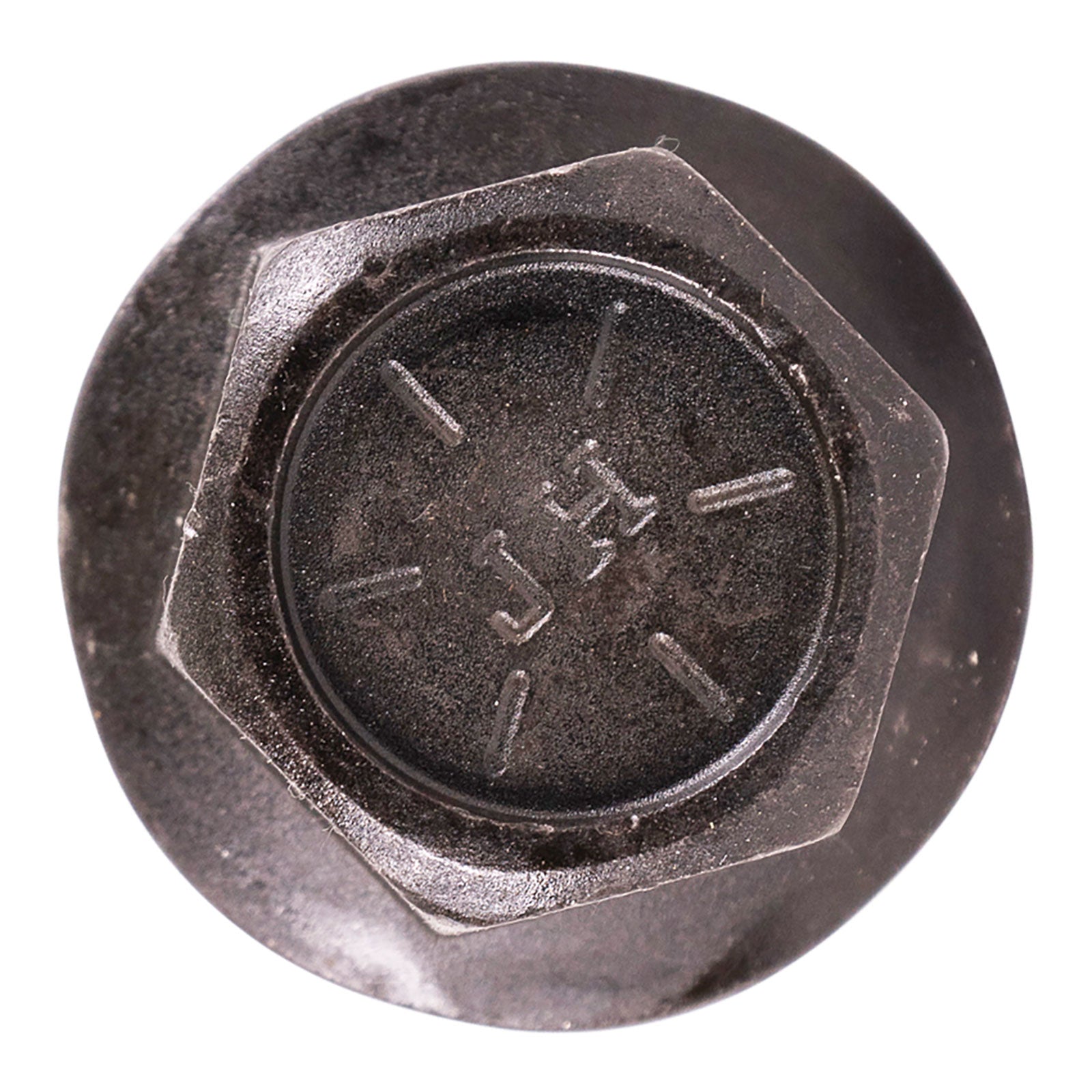 3/4"-10 x 2-1/4" Conquest Grade 8 Indented Flange Bolt - Black Phosphate & Oil
