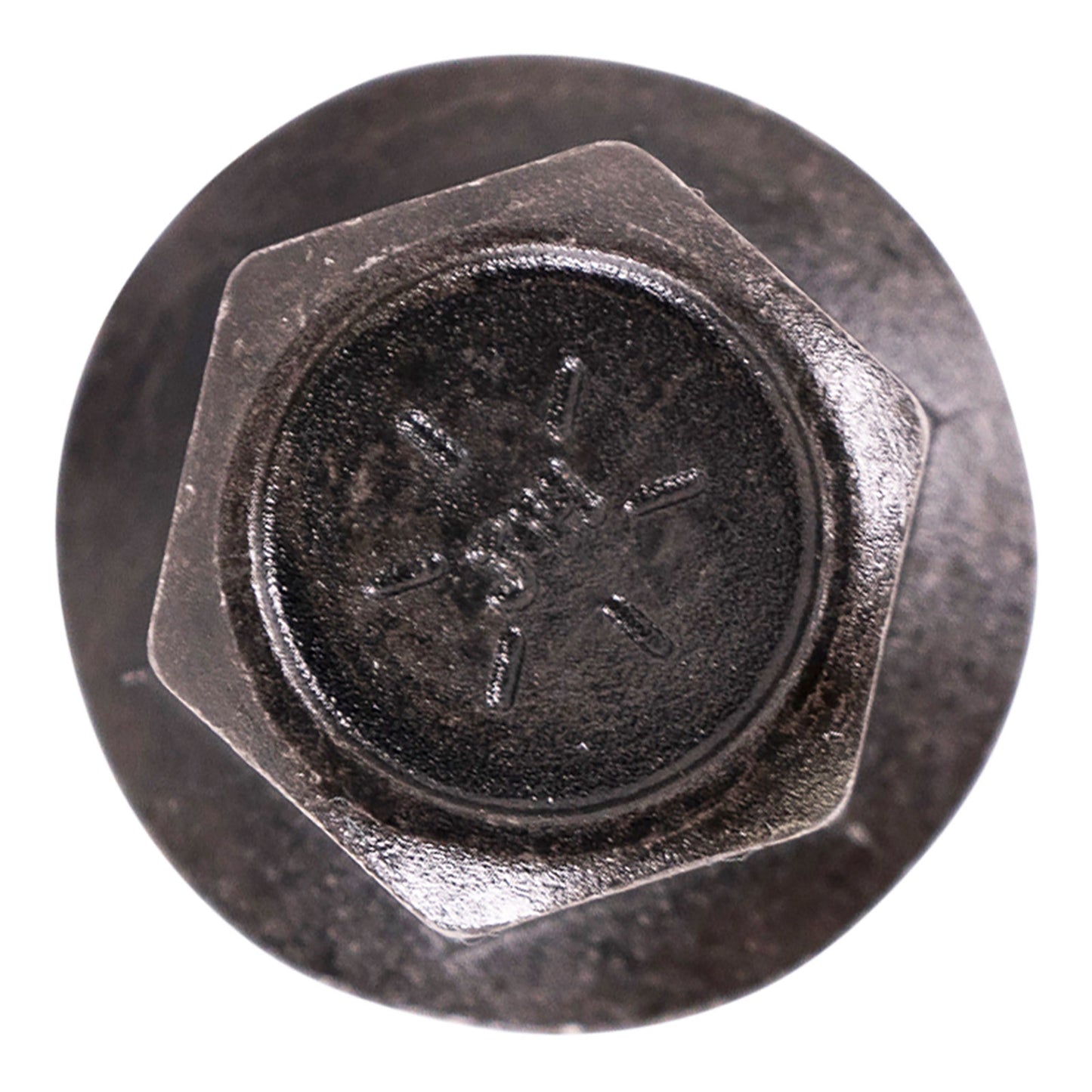 3/8"-16 x 1-3/4" Conquest Grade 8 Indented Flange Bolt - Black Phosphate & Oil