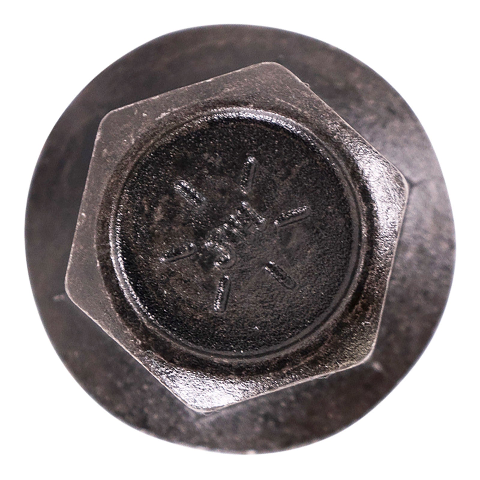 3/8"-16 x 1-3/4" Conquest Grade 8 Indented Flange Bolt - Black Phosphate & Oil