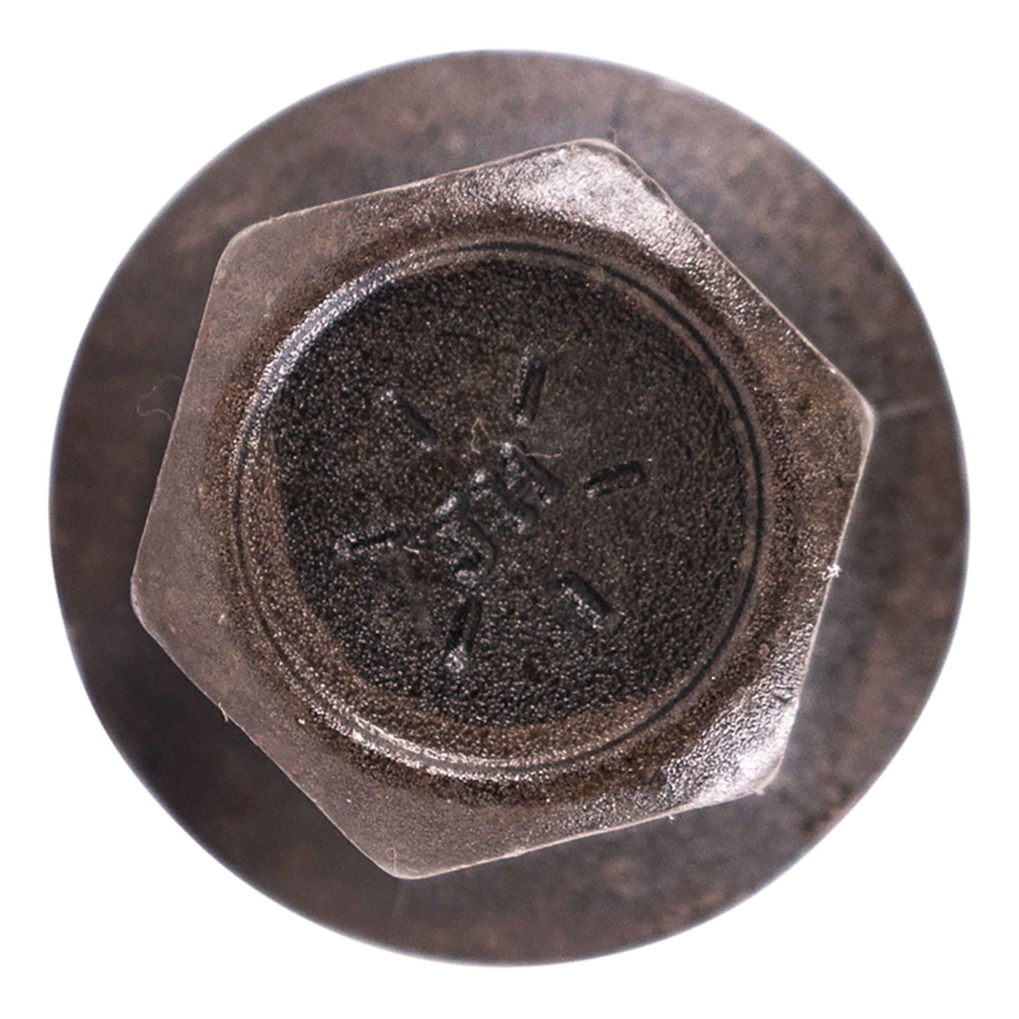 3/8"-16 x 3" Conquest Grade 8 Indented Flange Bolt - Black Phosphate & Oil