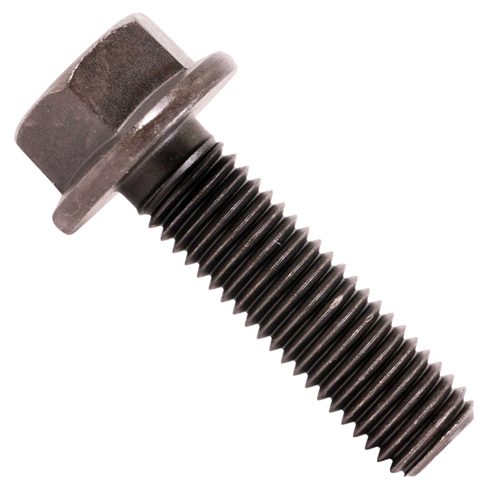 5/8"-11 x 2-1/4" Conquest Grade 8 Indented Flange Bolt - Black Phosphate & Oil