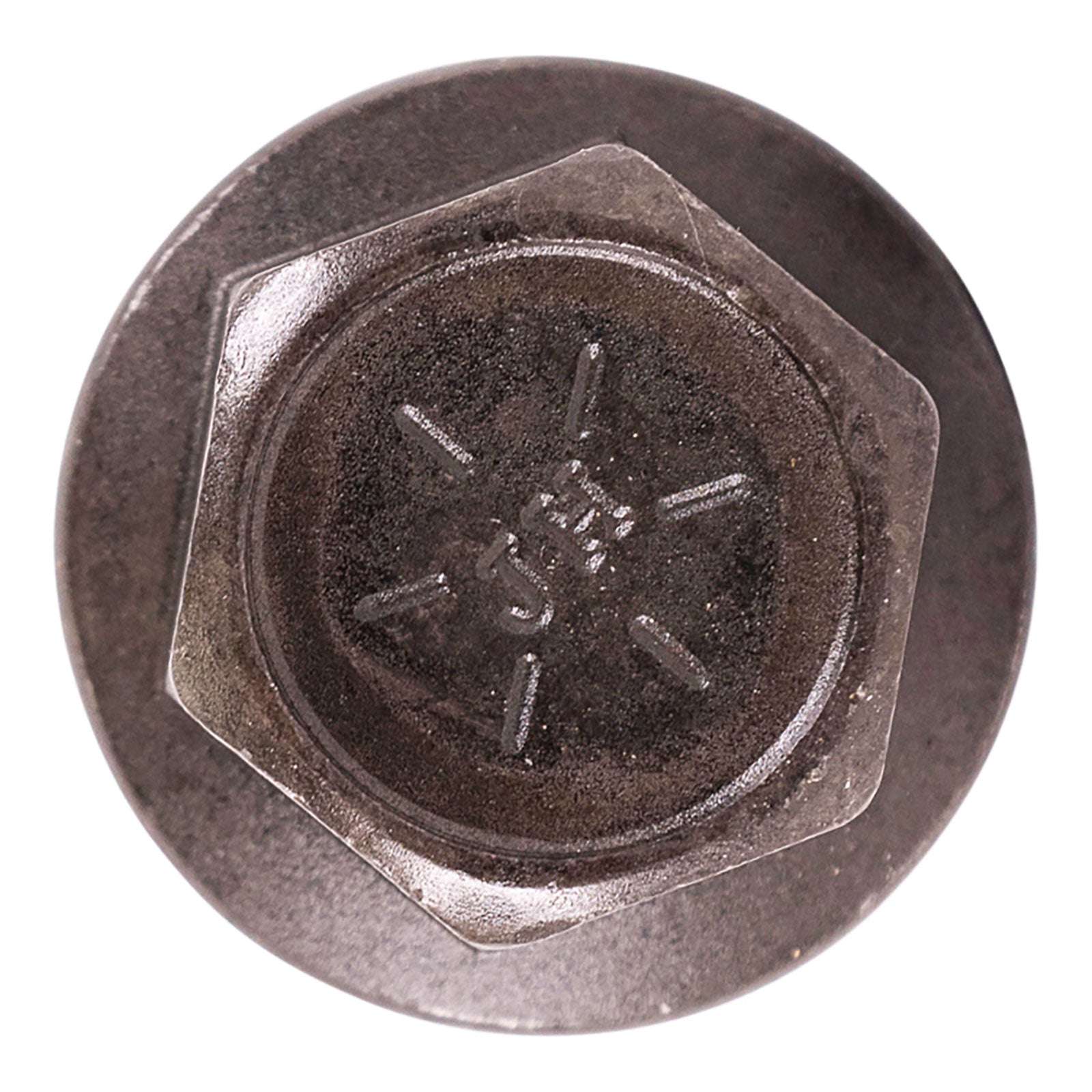 5/8"-11 x 3-1/4" Conquest Grade 8 Indented Flange Bolt - Black Phosphate & Oil