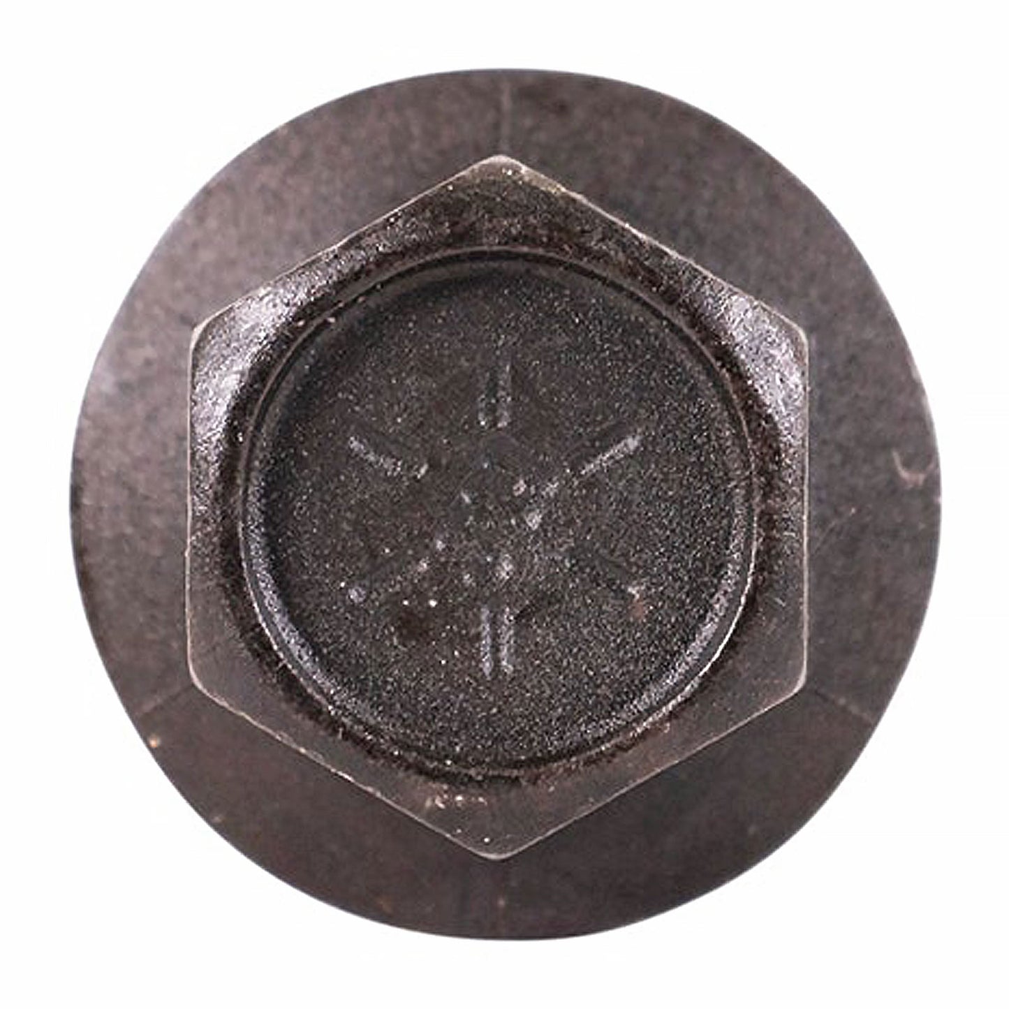 7/16"-14 x 1-1/4" Conquest Grade 8 Indented Flange Bolt - Black Phosphate & Oil