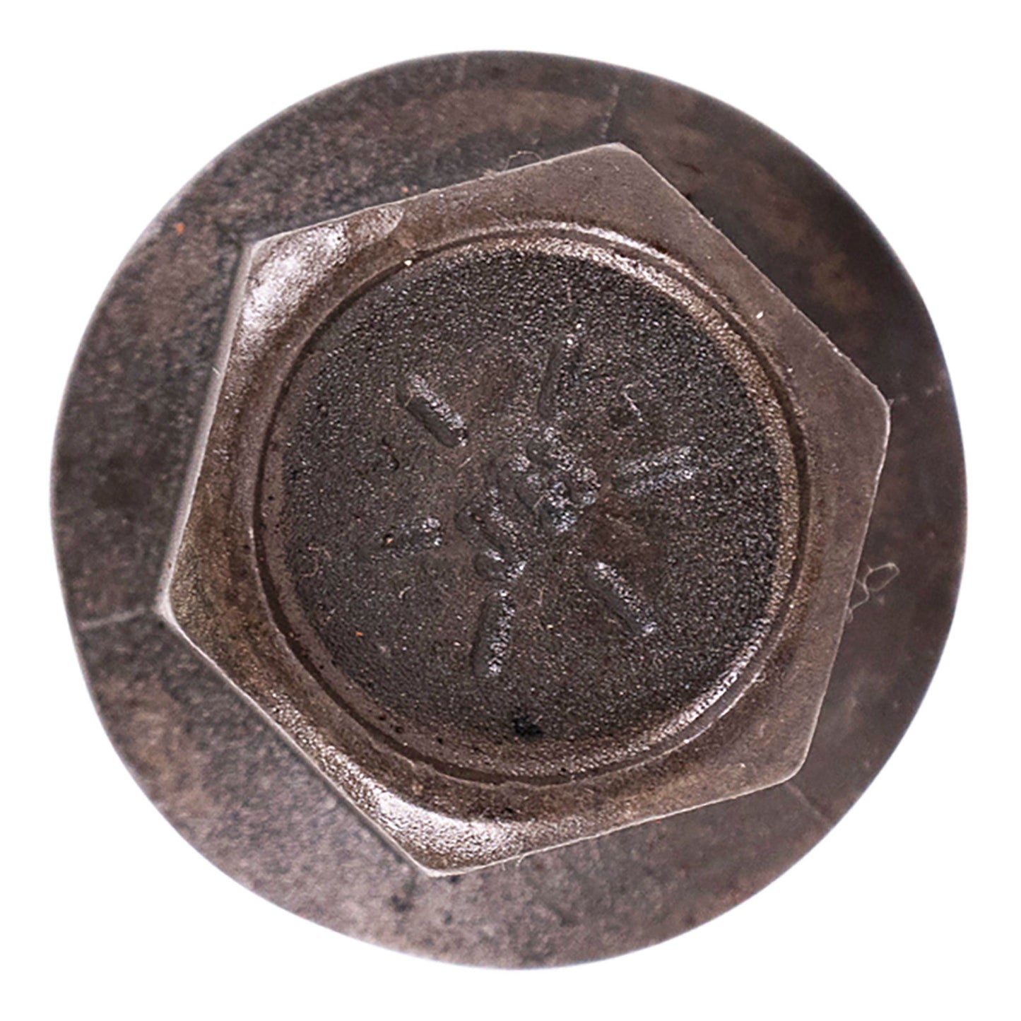 7/16"-14 x 3" Conquest Grade 8 Indented Flange Bolt - Black Phosphate & Oil