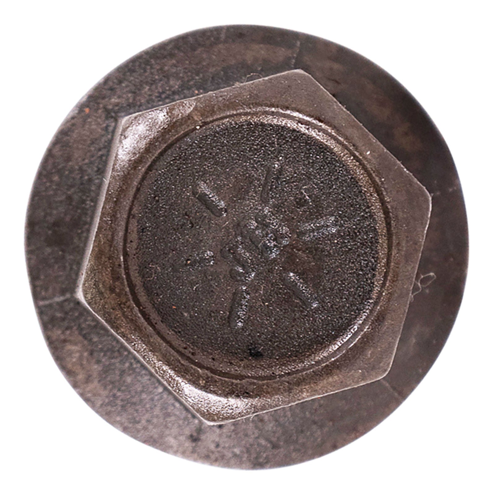 7/16"-14 x 3" Conquest Grade 8 Indented Flange Bolt - Black Phosphate & Oil