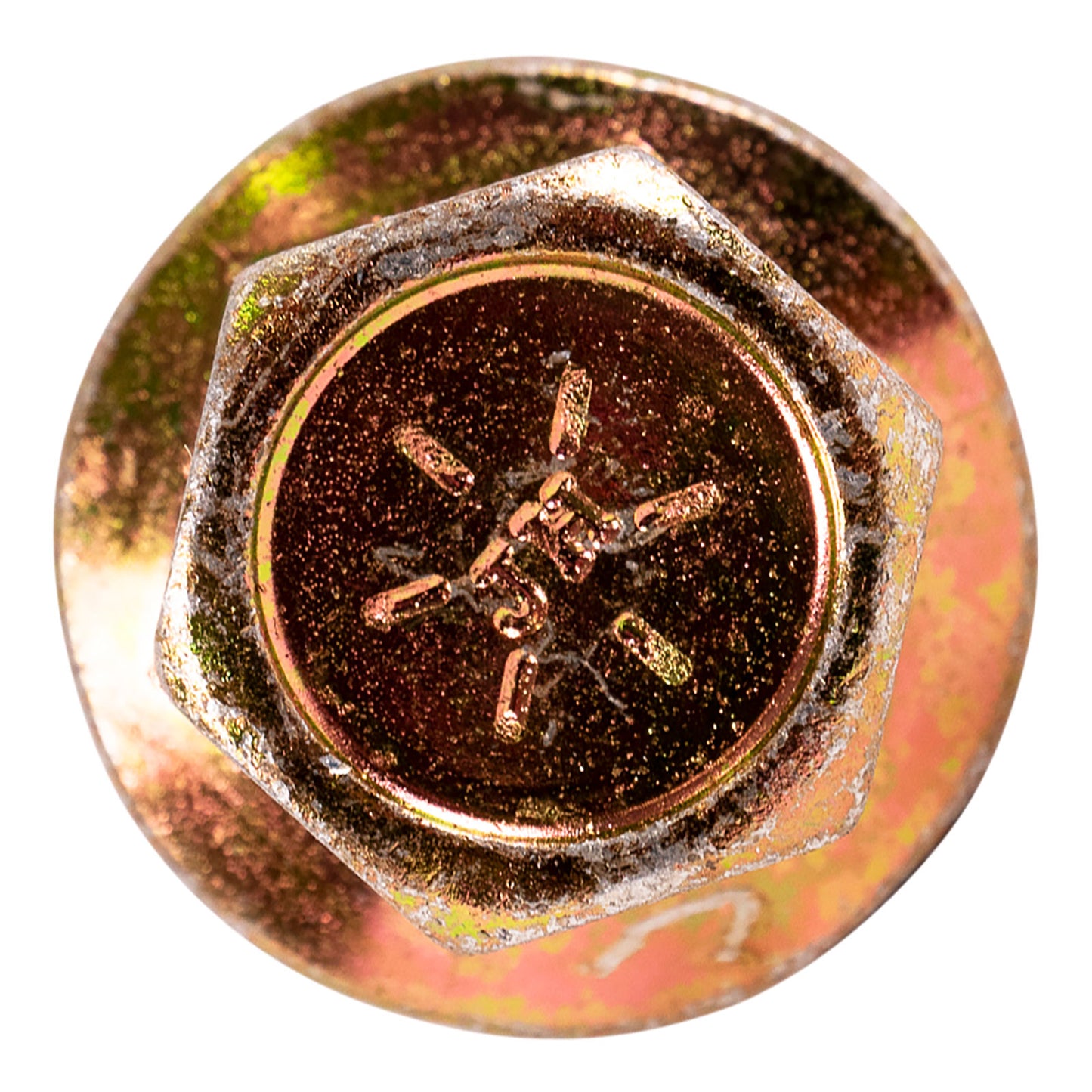 1/2"-13 x 1-1/2" Conquest Grade 8 Non-Serrated Flange Bolt - Zinc Yellow