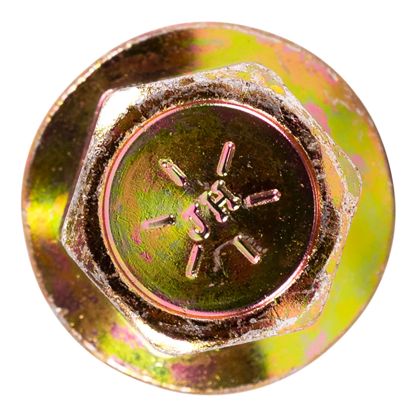 1/2"-13 x 3" Conquest Grade 8 Non-Serrated Flange Bolt - Zinc Yellow